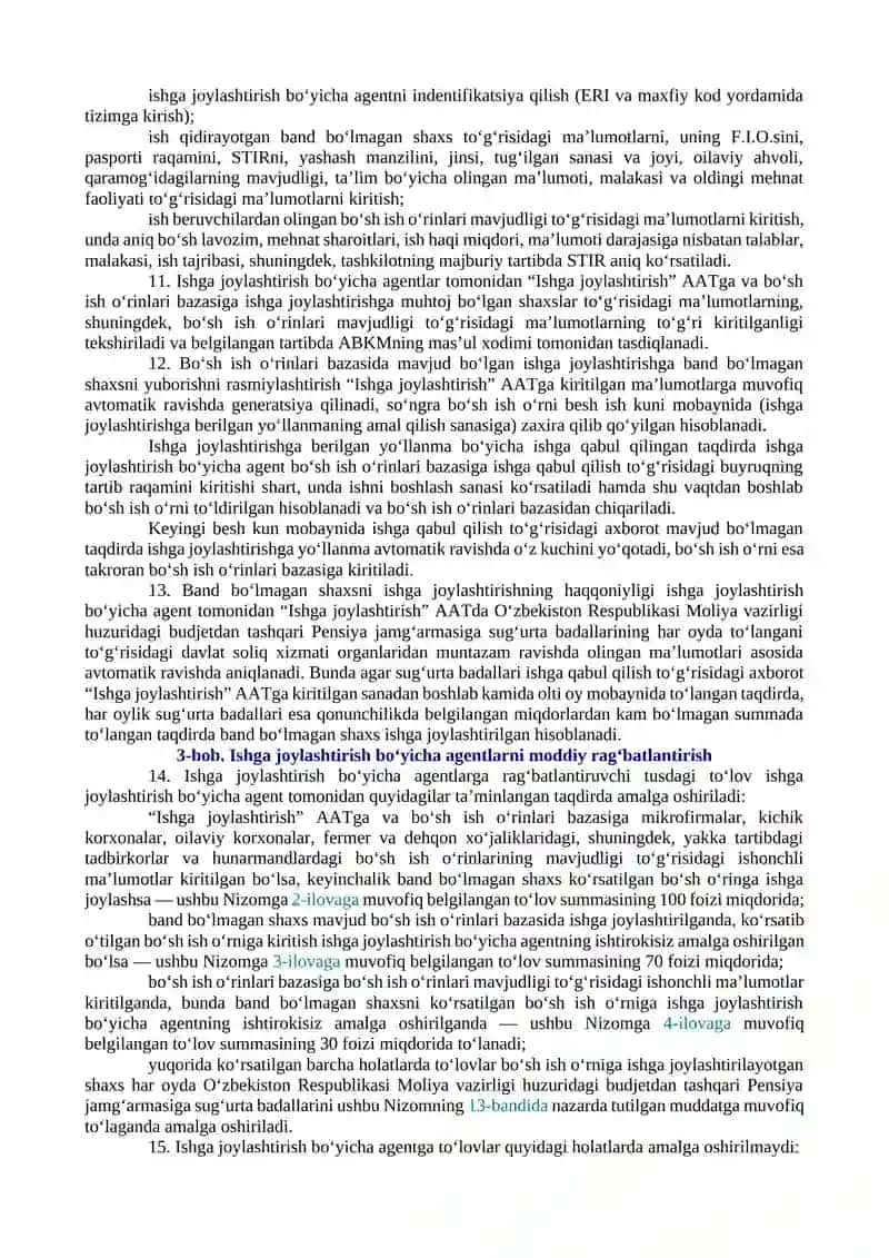 FUQAROLARNING O‘ZINI O‘ZI BOSHQARISH ORGANLARINING AHOLI, BIRINCHI NAVBATDA, YOSHLAR VA XOTIN-QIZLAR BANDLIGINI TA’MINLASHGA DOIR FAOLIYATINI TAKOMILLASHTIRISH CHORA-TADBIRLARI TO‘G‘RISIDA 4
