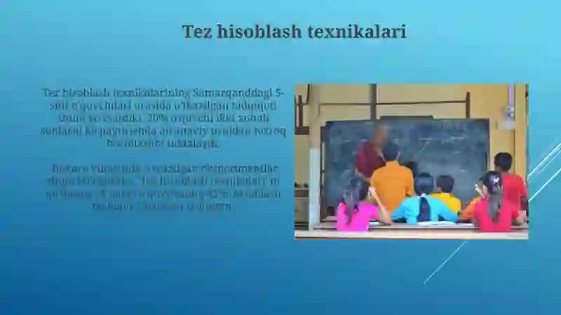 Yuz ichida arifmetik amallarni o’rgatish metodikasi 4