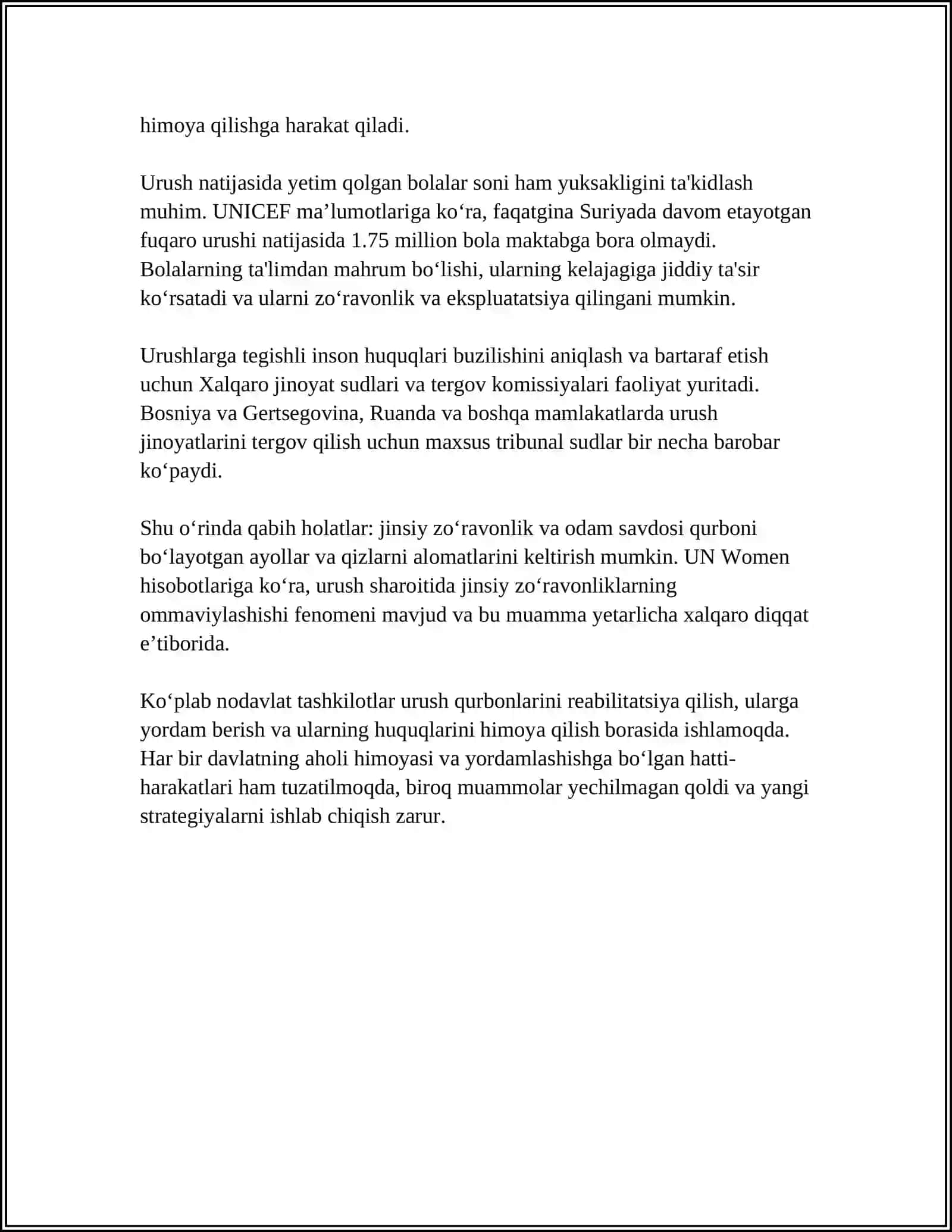 URUSH QURBONLARINI HIMOYA QILISH 4