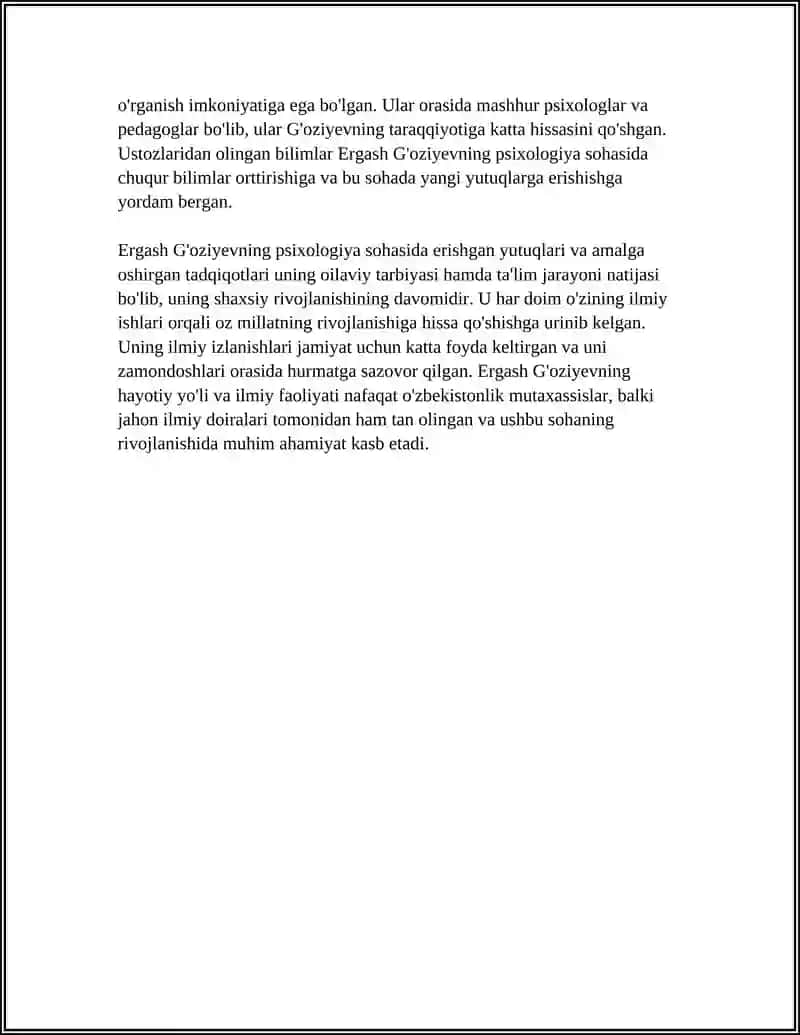 ERGASH G'OZIYEV HAYOTI VA PSIXOLOGIK TADQIQOTLARI 4
