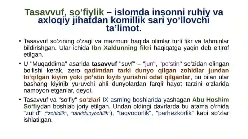 Tasavvuftaʼlimotining Sharq madaniyati gaʼsiri 4
