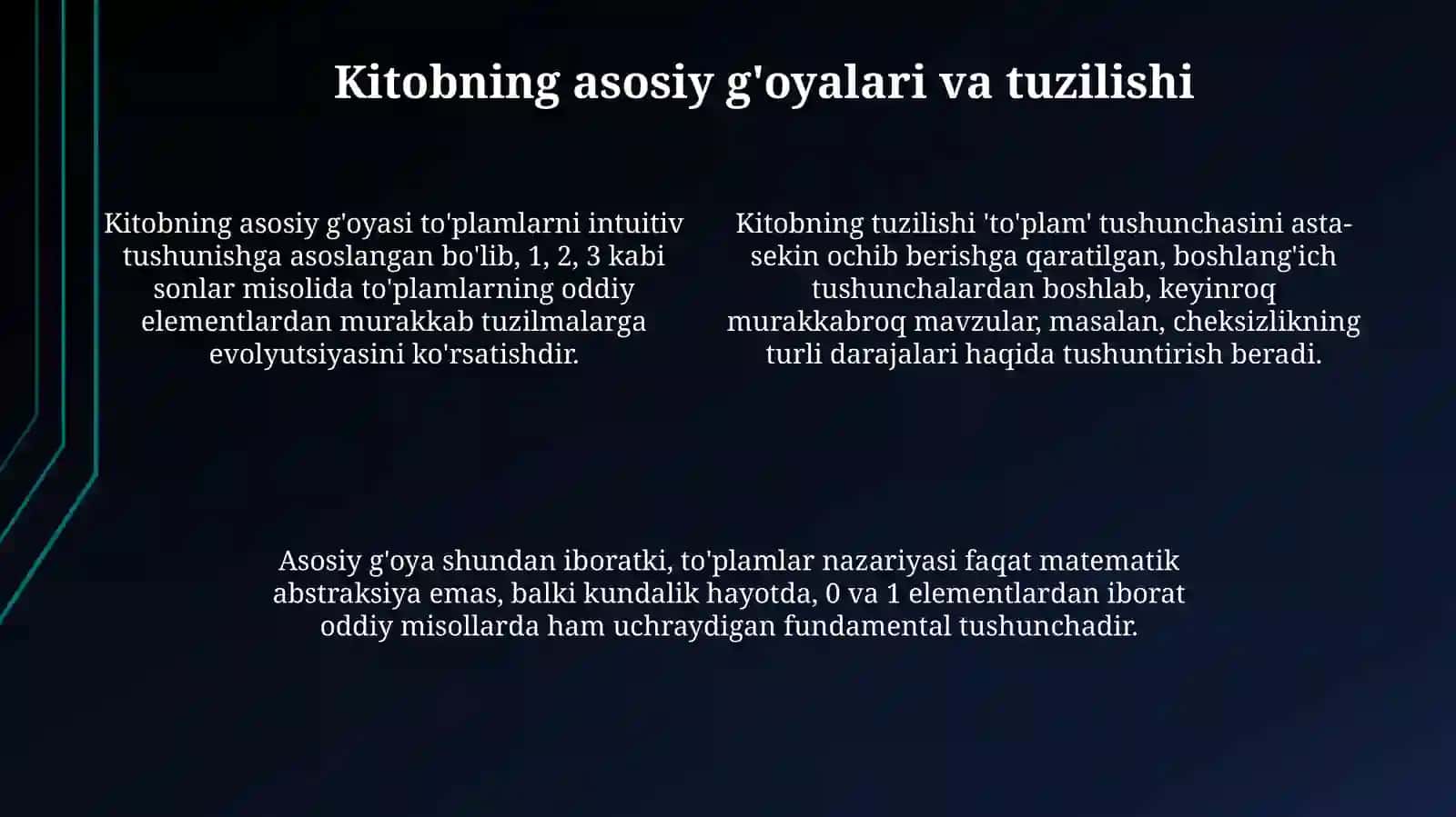 N.Ya. Valinkenning "Tôplamlar haqidagi hikoyalar"kitobinioʻrganish 4