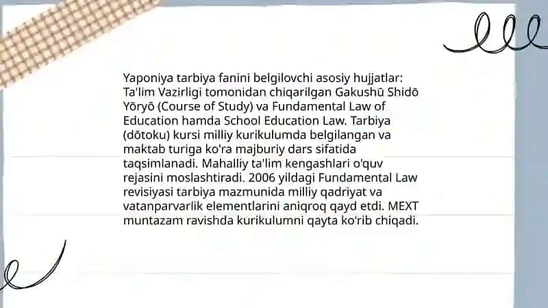 Rivojlangan mamlakatlarda milliy tarbiya dasturlari 4