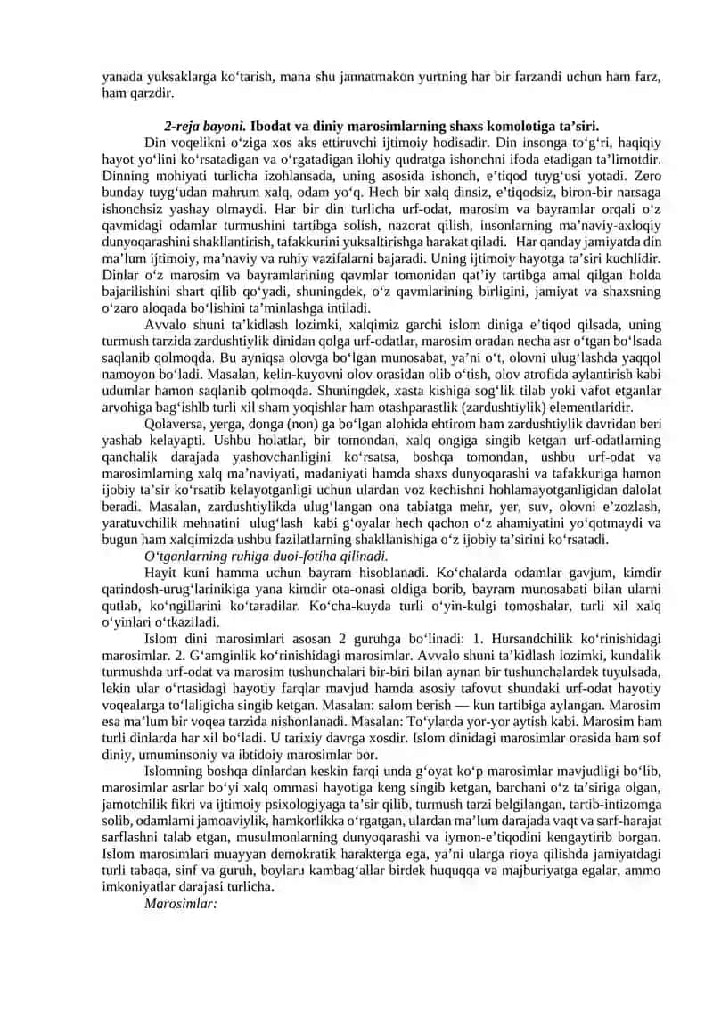 Yangi O'zbekistonda dunyoviy va diniy ta'lim-tarbiyaga munosabat 4