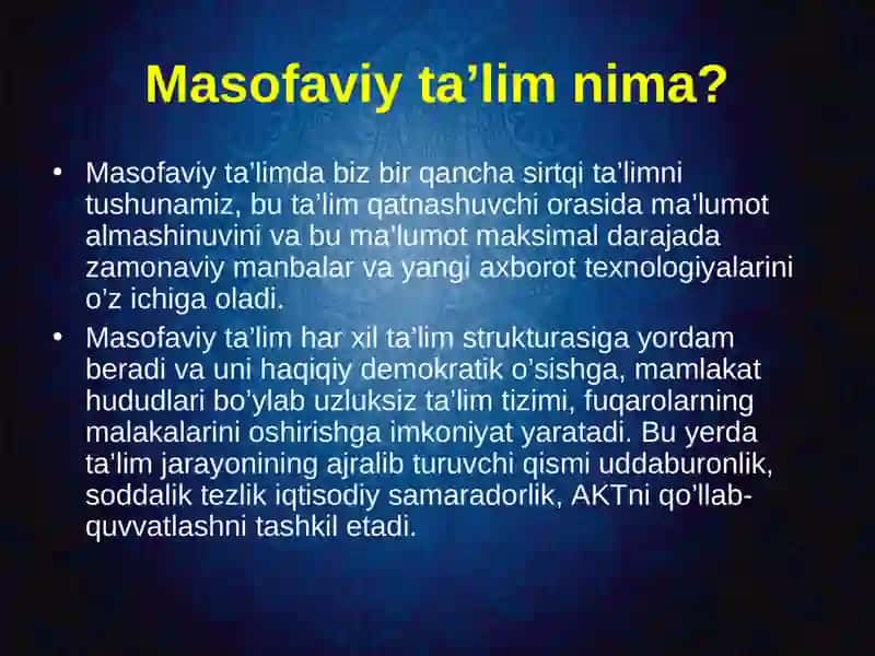 Masofaviy ta`lim platformalari va ularning yaratilish tarixi 4