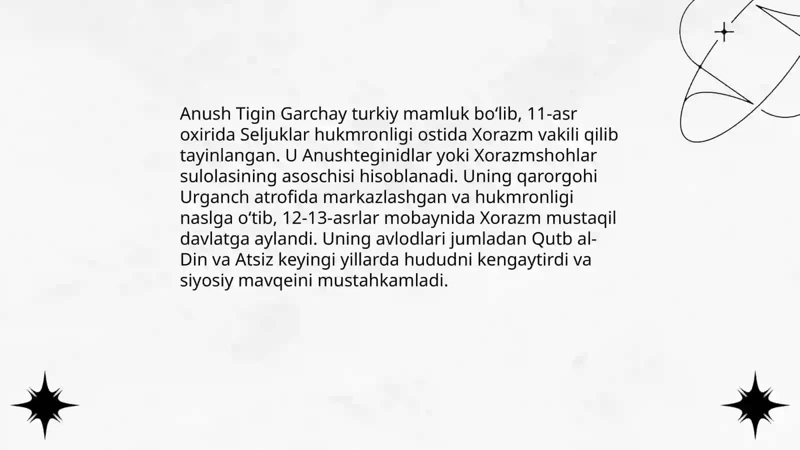 Xorazmshohlar Davlati Tarixi 4