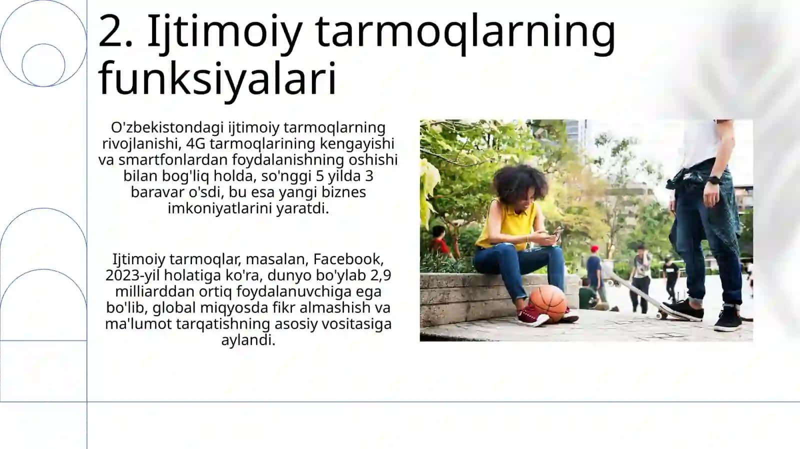 Ijtimoiy Tarmoqlar va ularning evolyutsiyasi 4