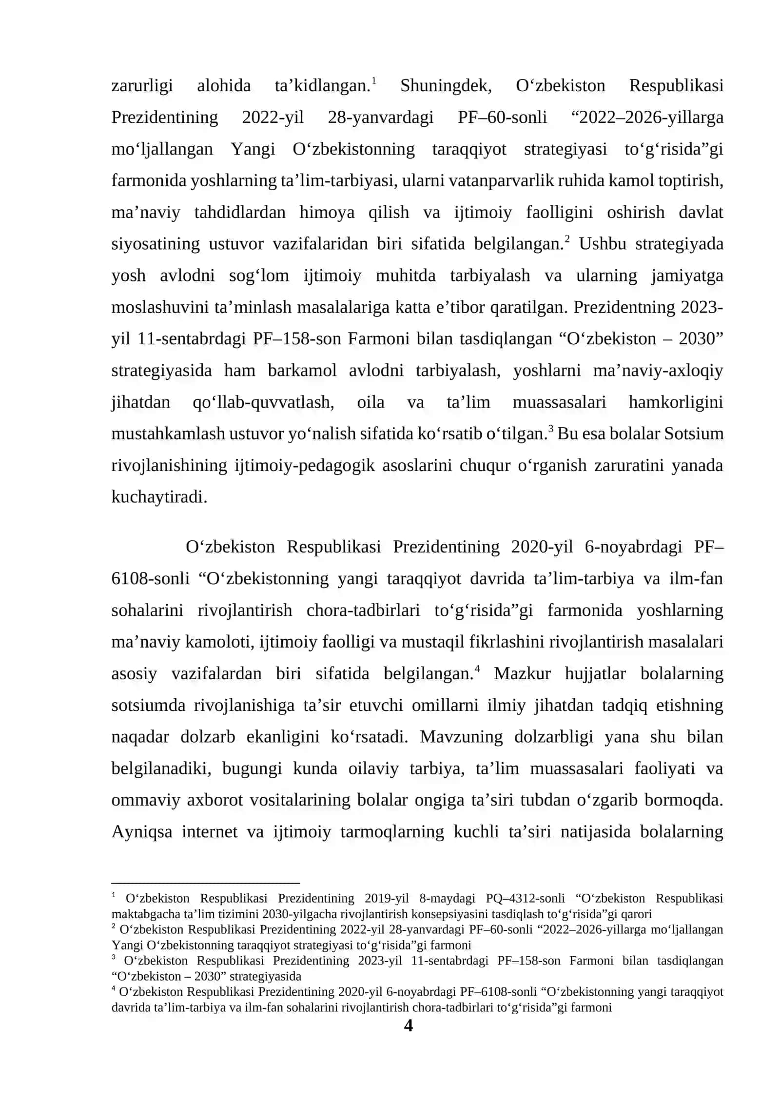 Bolalar sotsiumda rivojlanishiga ta'sir etuvchi ijtimoiy-pedagogik omillarning kompleks tahlili 4