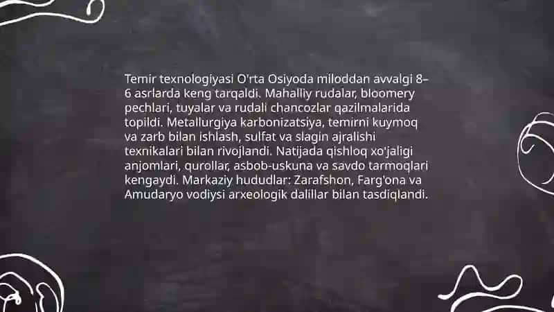 O'rta Osiyoning ilk temir va antik davri tarixiy-madaniy jarayoni 4