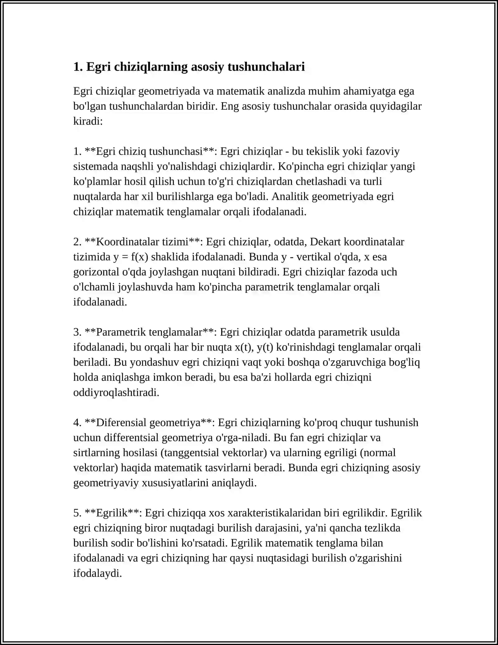 EGRI CHIZIQLAR.TUTASHMALAR.STRIKUL VA LEKALO EGRI CHIZIQLAR 4