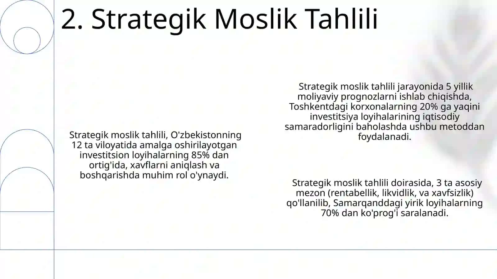 Investitsion loyihalarni tanlab olish tartibi 4
