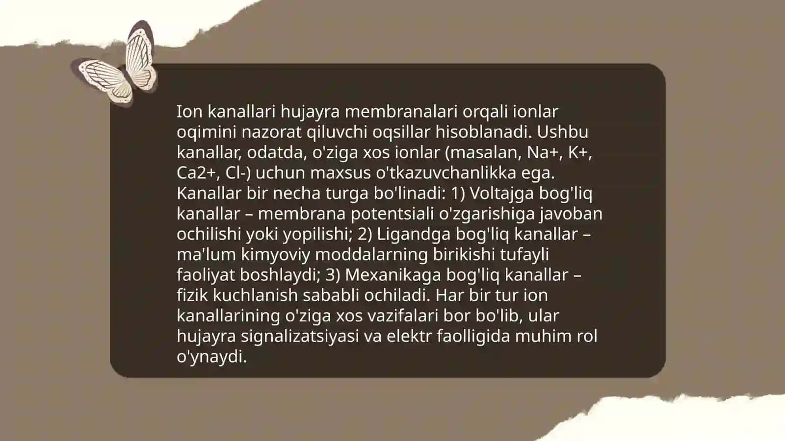 Signallarni membranalar orqali oʻtkazilish 4