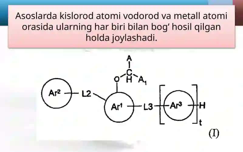 Asoslarning tarkibi, tuzilishi va nomlanishi 4