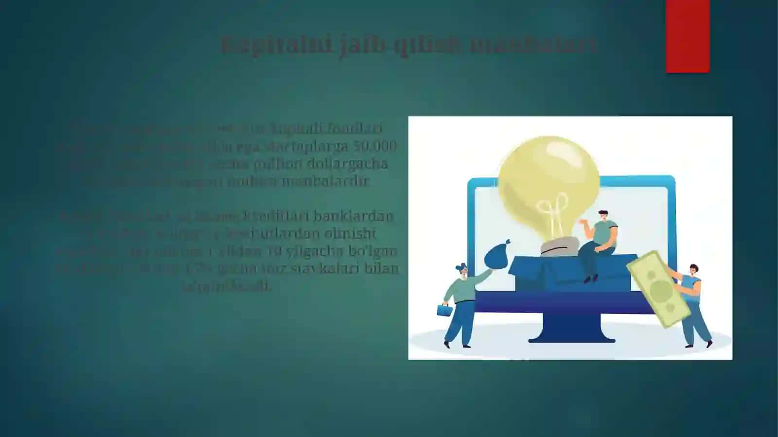 Tadbirkorlik kapitali va uning aylanishi 4