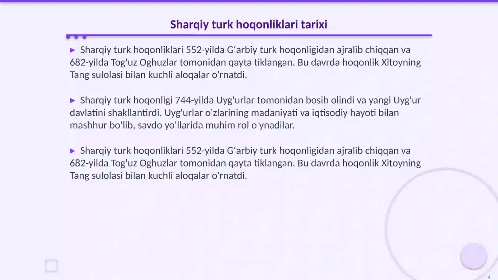 Gʻarbiy va Sharqiy turk hoqonliklari 4
