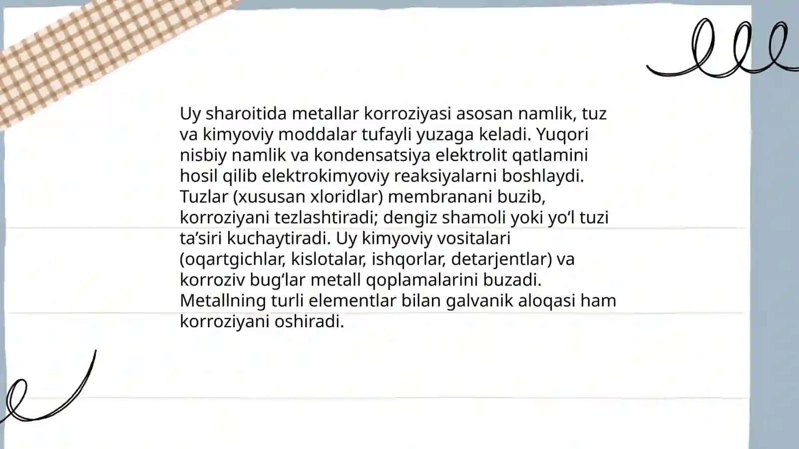Metallar korroziyasi va uy sharoitida undan himoyalanish 4