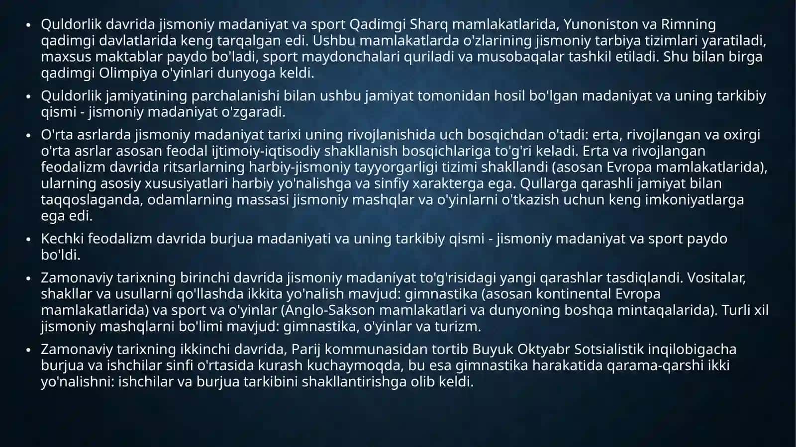 Jismoniymadaniyatning jamiyatdagi vazifalari va shakllari 4