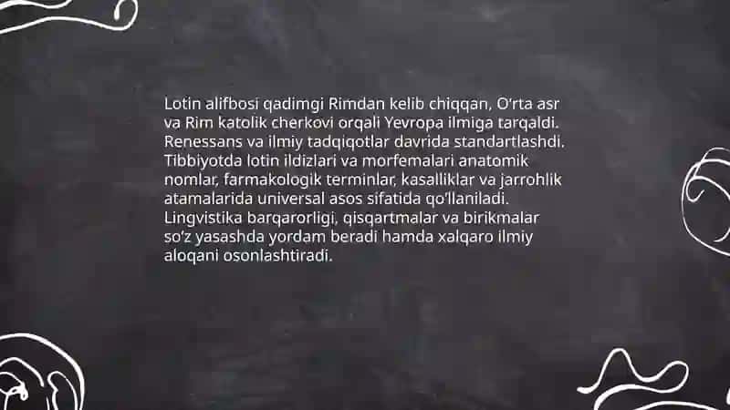 Tibbiy terminologiyaga kirish: taʼrif va ahamiyati 4