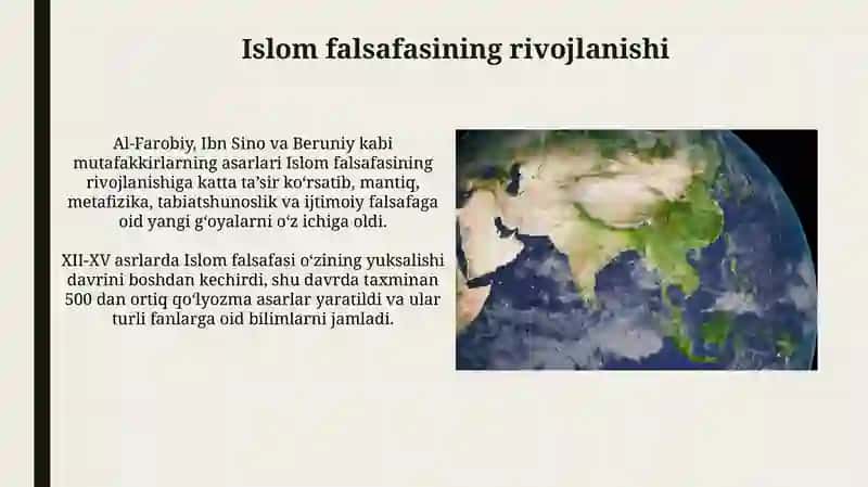 Markaziy Osiyoda falsafiy qarashlararning rivojlanishi 4