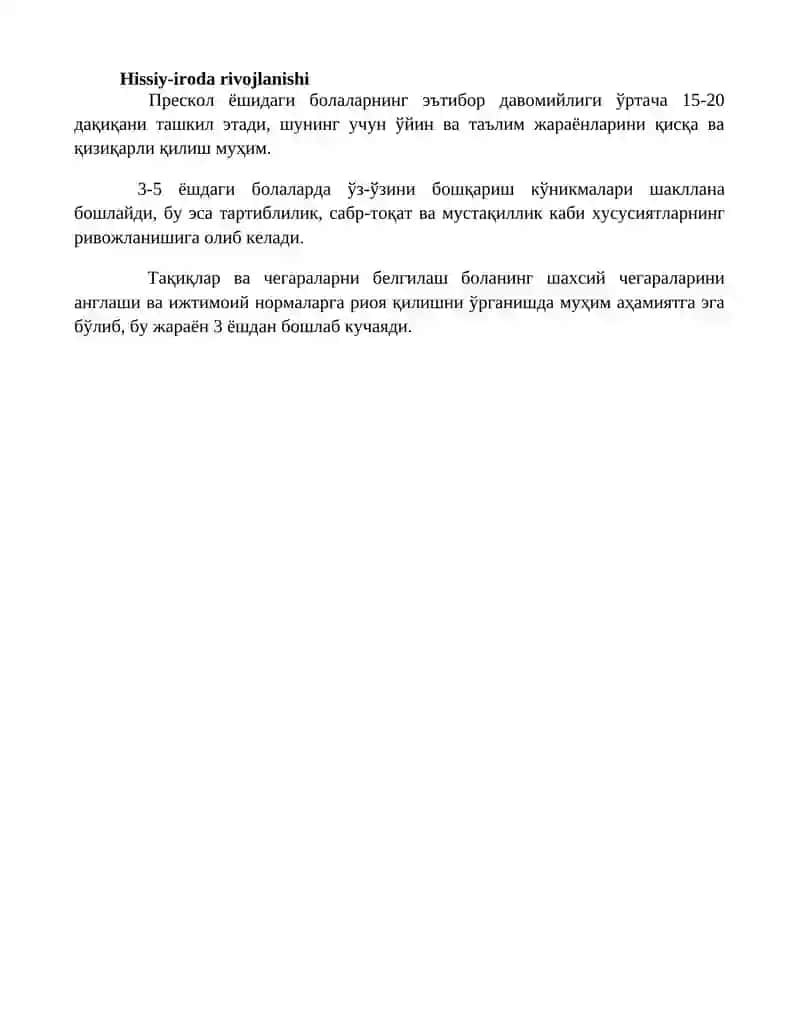 Maktabgacha yosh davrida pisixik rivojlanish 4