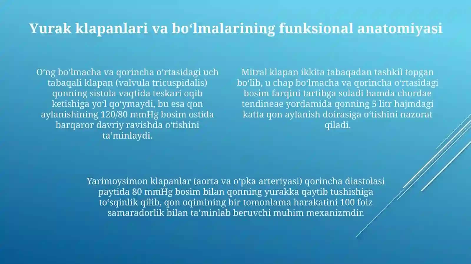 Yurak funksional va klinik anatomiyasi yoshga oid oʻzgarishlari va anomanyalari 4