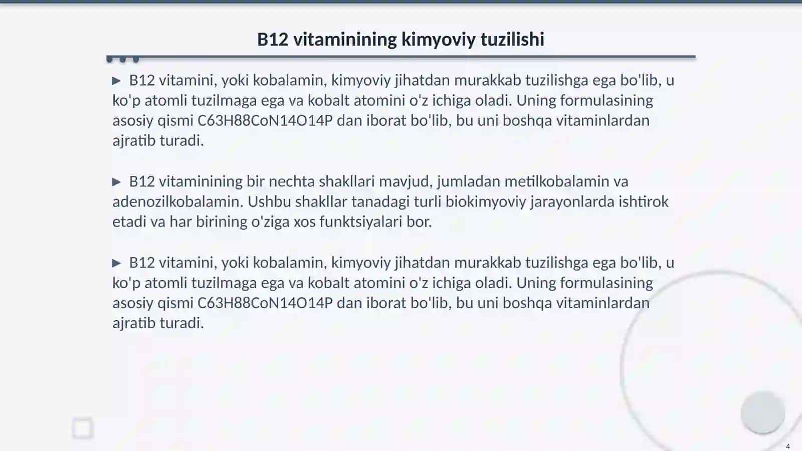 UB-spektrofotometriya usuli yordamida B12 chinligini aniqlash 4