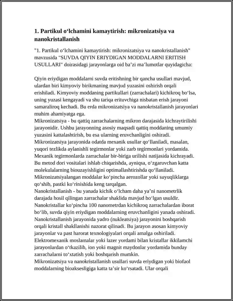 SUVDA QIYIN ERIYDIGAN MODDALARNI ERITISH USULLARI 4