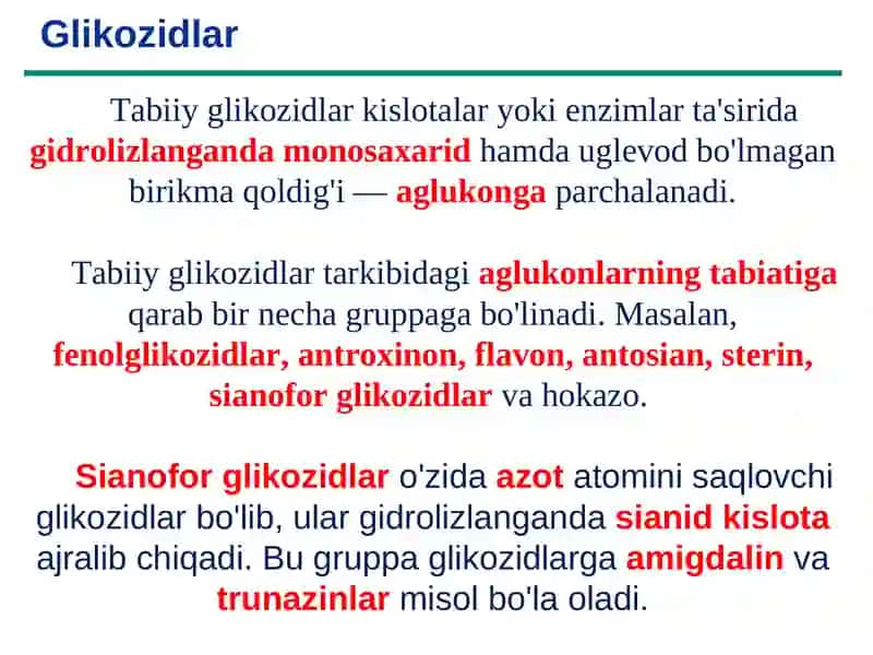 Glikozidlar 4