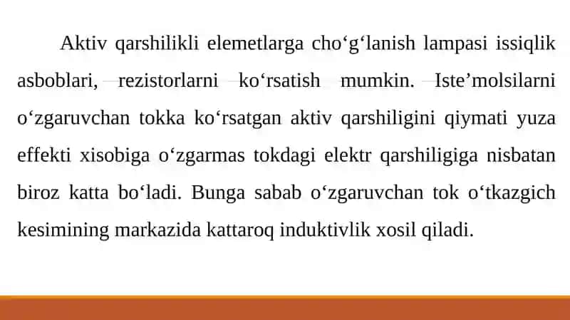 SINUSOIDAL SIGNAL TA’SIRIDAGI ELEKTR ZANJIRLARI XUSUSIYATLARI 4