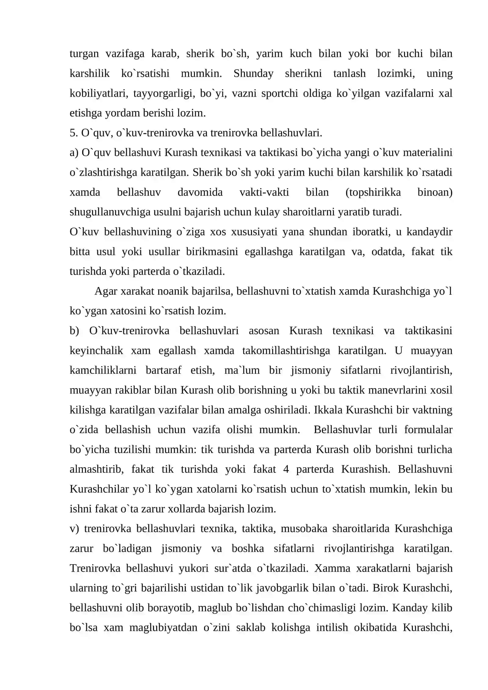Kurash turlari va uni o`qitish metodikasi fanining maqsadi hamda vazifalari 4