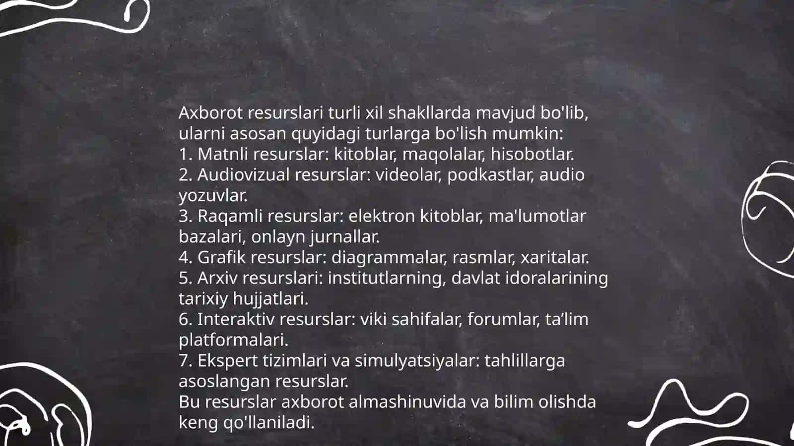 Kutubxona axborot resurslarini klassifikatsiyasi haqida umumiy tushuncha 4