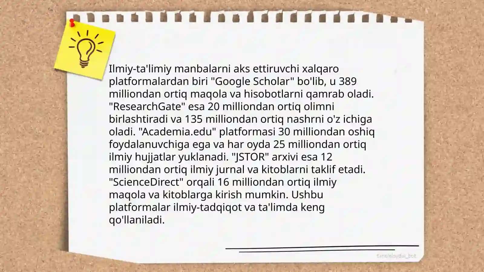Jahon ilmiy-ta'limiy manbalari haqida sharhlar 4