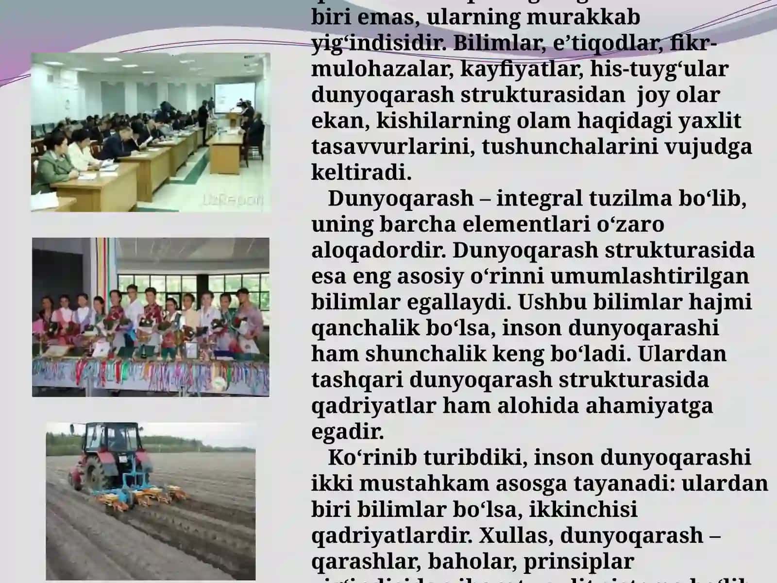 Falsafiy dunyo qarashning o’z o’zini anglashdagi roli 4