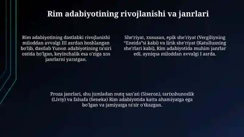Rim adabiyoti 4