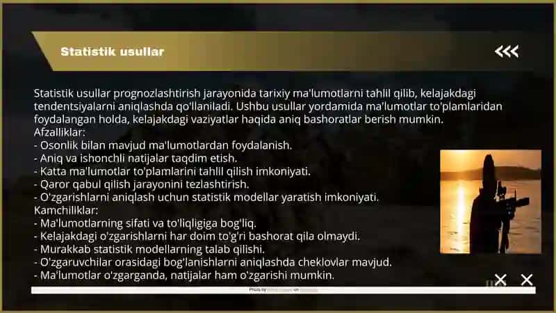 Prognozlashtirish va rejalashtirish 4