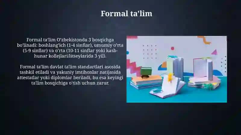 Ta'lim turlari va shakllari 4