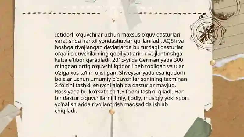 Iqtidorli oʻquvchilarni aniqlash va saralash mezonlari 4