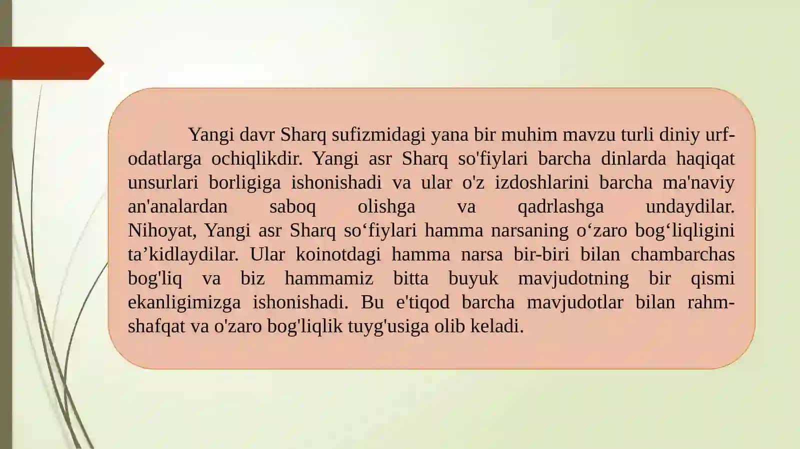 Yangi davr Sharq tasavvufi 4