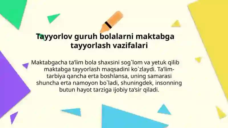 Maktabgacha ta’lim tashkilotining maktab bilan aloqa shakllari 4