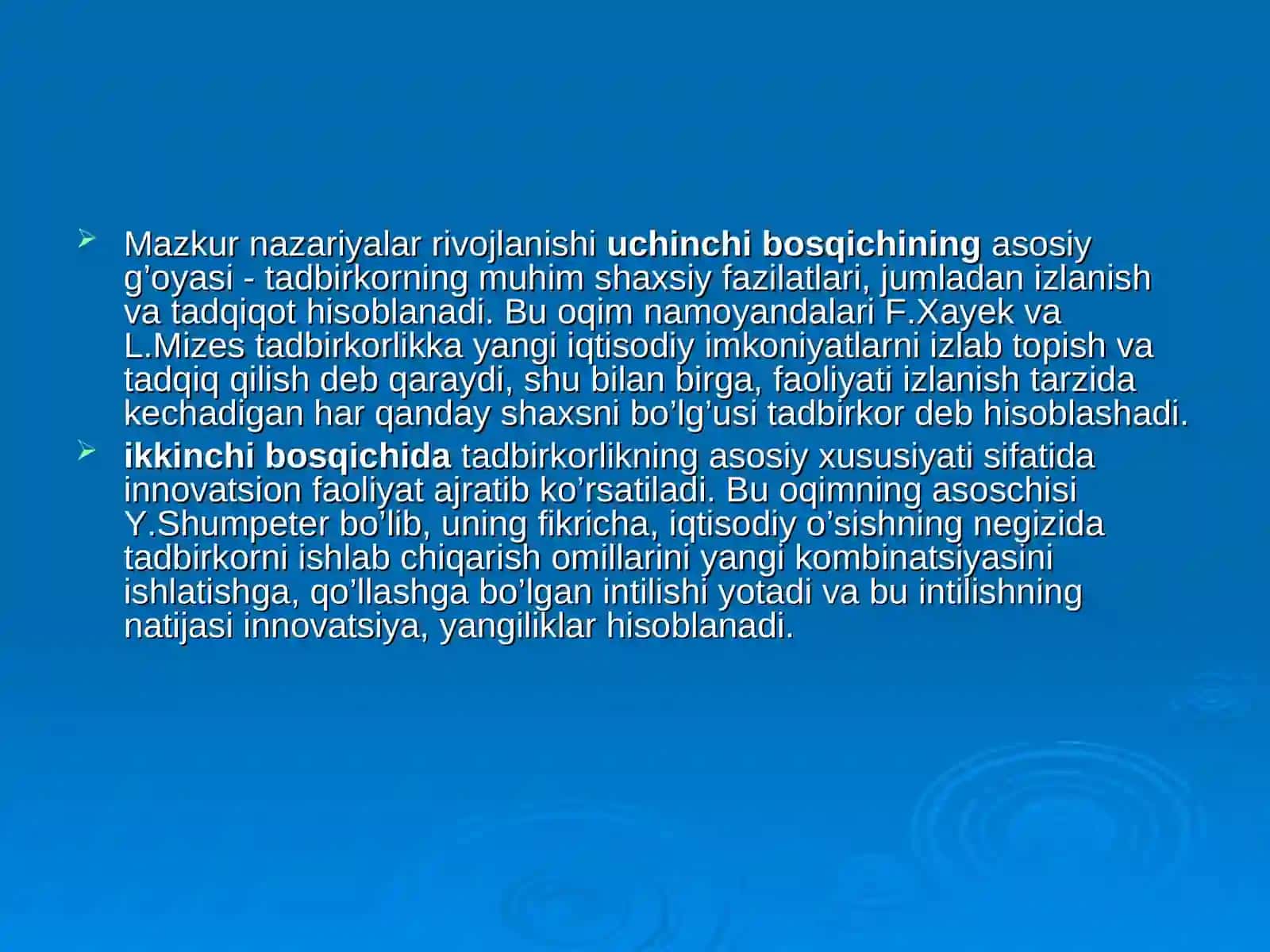 Tadbirkorlik Faoliyati Tushunchasi 4