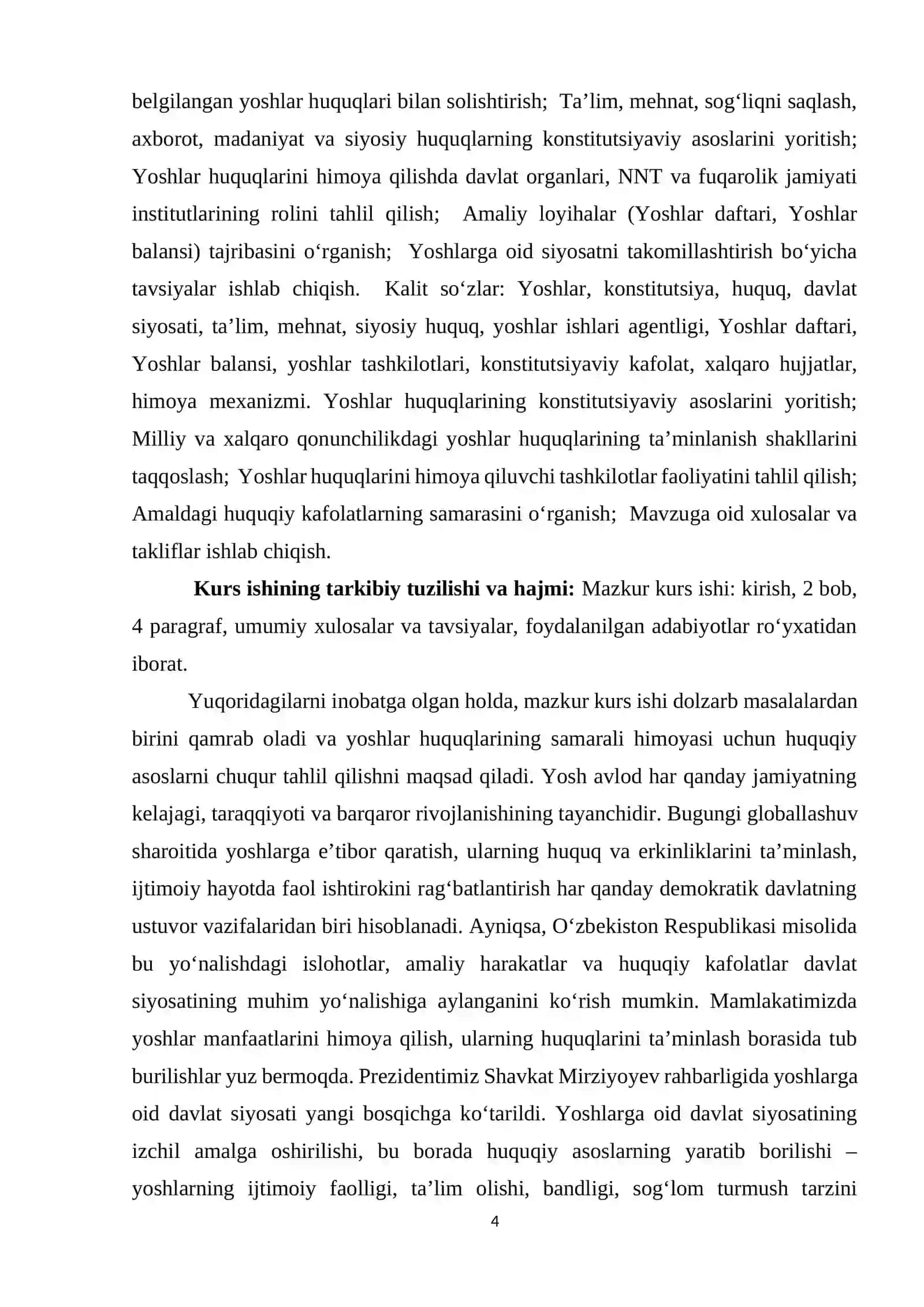 YOSHLAR HUQUQLARINING KONSTITUTSIYAVIY KAFOLATLARI 4