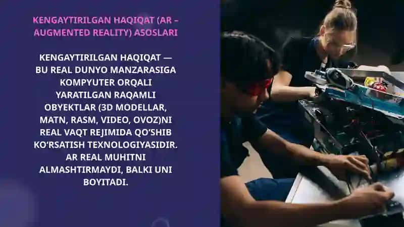 Kengaytirilgan haqiqat (AR) asoslari 4