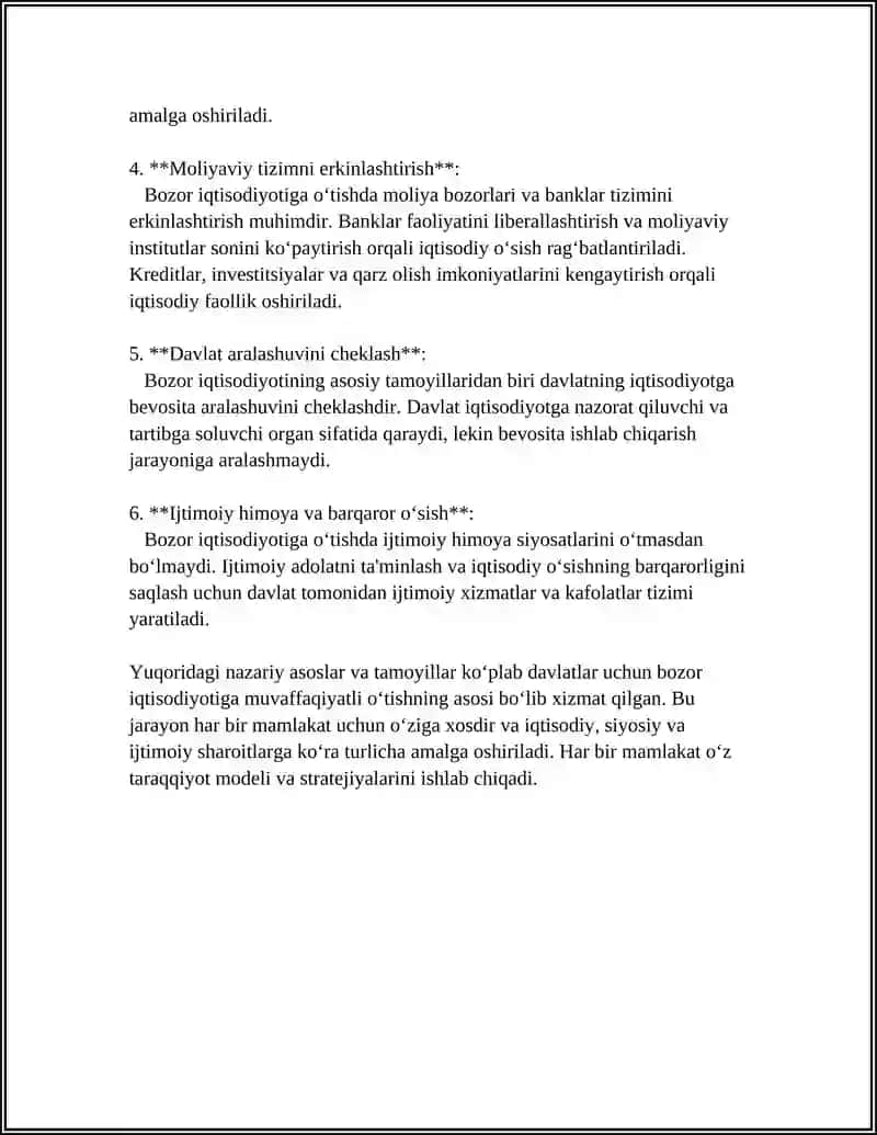 BOZOR IQTISODIYOTIGA OTISH DAVRI VA UNING OZBEKISTONDAGI XUSUSIYATLARI 4