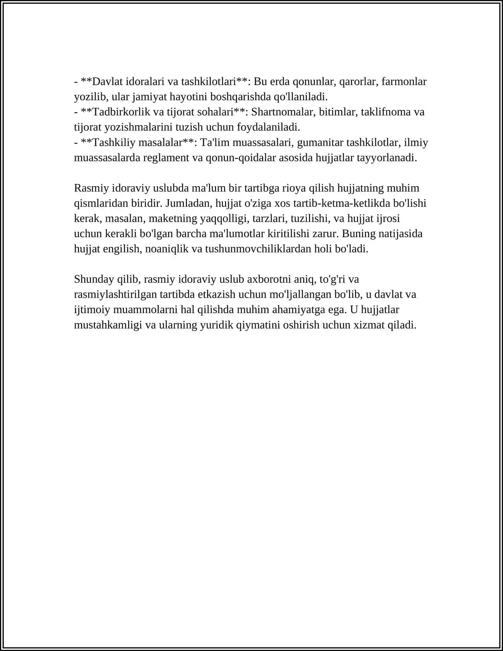 RASMIY IDORAVIY USLUB VA UNING XUSUSIYATLARI 4
