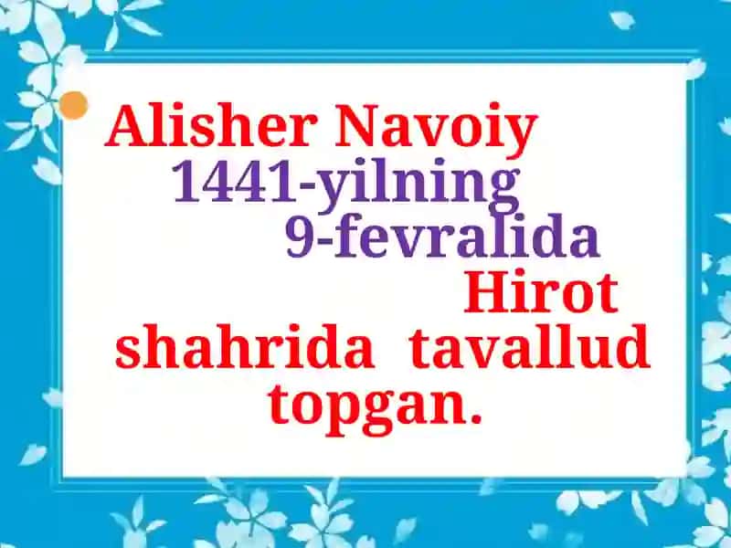 Alisher Navoiy 4