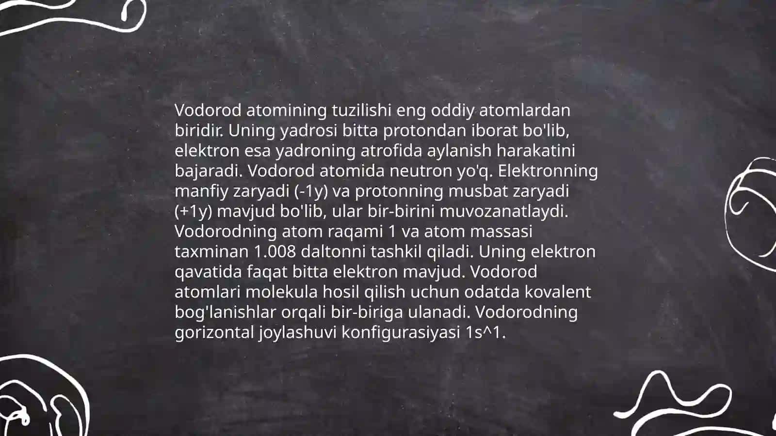 Vodorot atomi uchun Bor nazariyasi 4