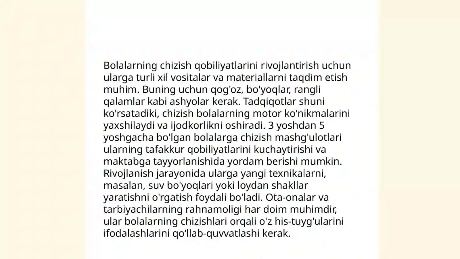 Katta guruxda bolalarni rasm chizishga o'rgatish metodlari 4