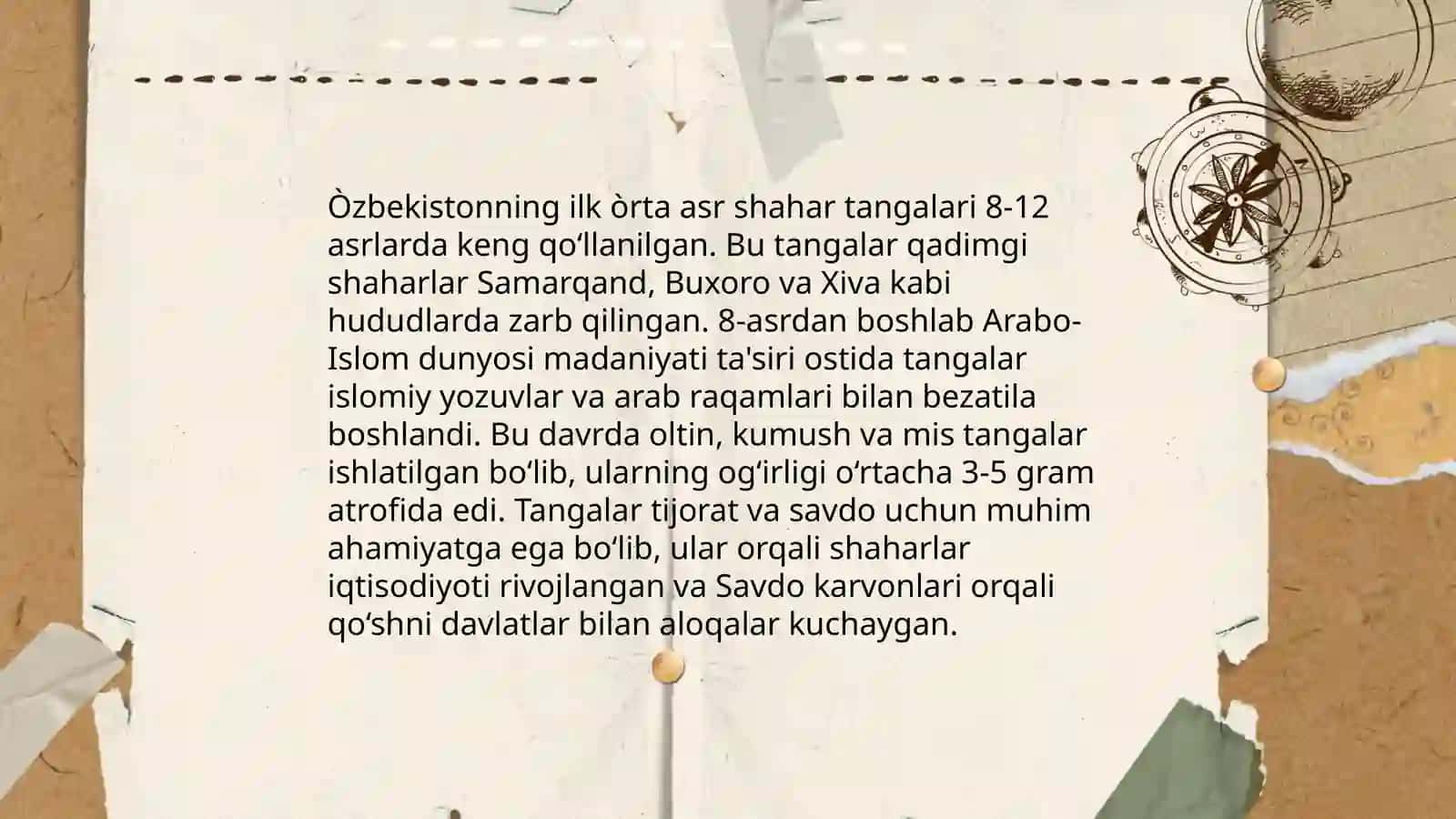 Ilk òrta asr Òzbekiston tangalari 4