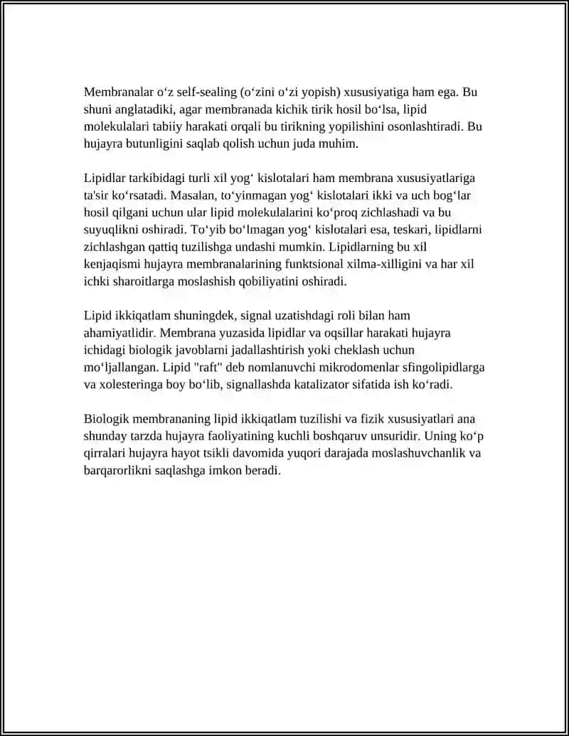 BIOLOGIK MEMBRANADAGI FIZIK JARAYONLAR 4