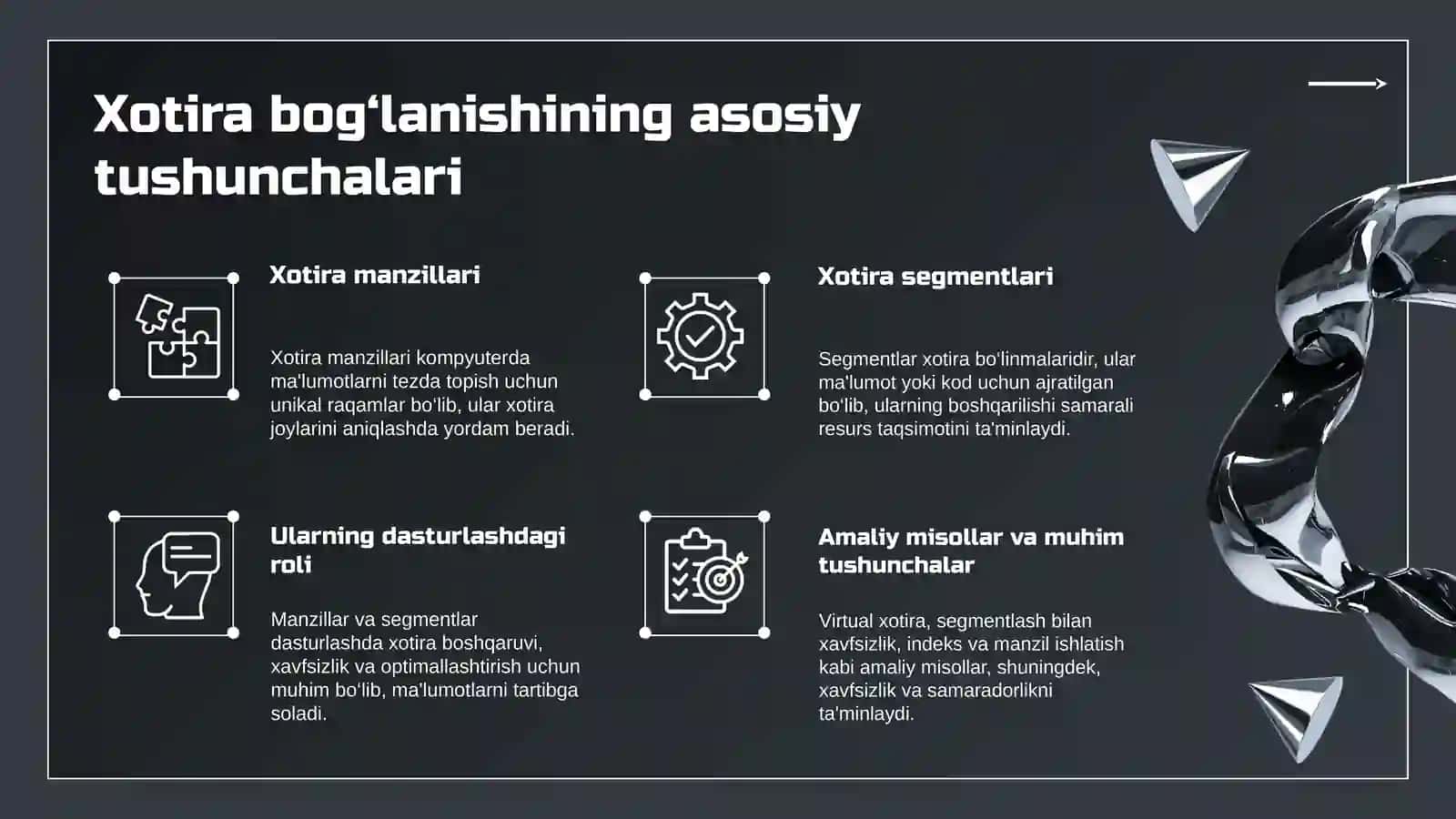 Parallel dasturlashda xotira bilan bog‘liq muammolar va ularning yechimlari. 4